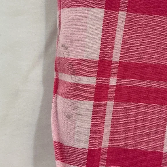 St. John's Bay Pink and White Plaid Mini Skirt - Picture 4 of 5